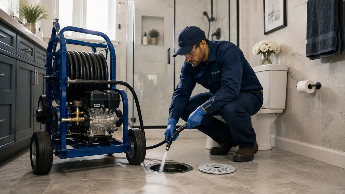 Bathroom Drain Hydro Jetting in Twentynine Palms