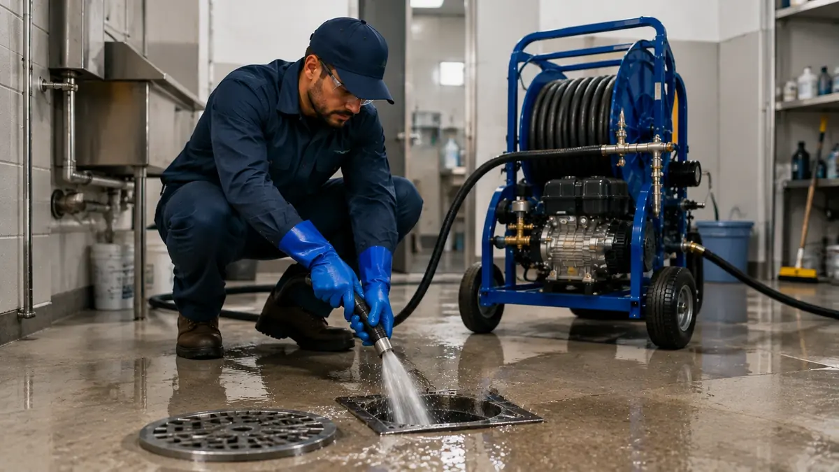 Floor Drain Hydro Jet Cleaning in Twentynine Palms