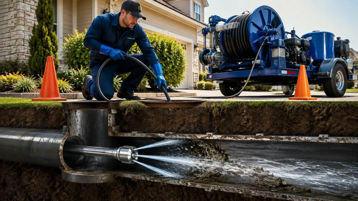 Main Sewer Line Hydro Jet Cleaning in Twentynine Palms