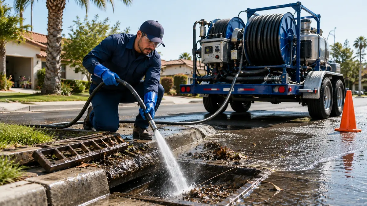 Storm Drain Hydro Jet Cleaning in Twentynine Palms